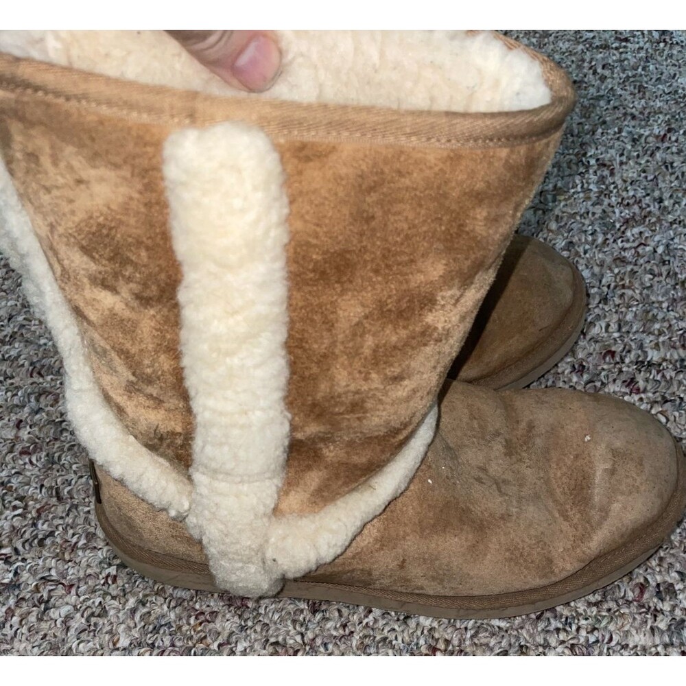 Ugg Australia Carter Chestnut Shearling Lined Boots 1005803 Womens Sz 11